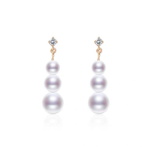 Luminous Drop Pearl Earrings